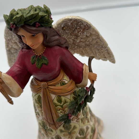 Jim Shore Jolly Holly Days Victorian Angel with Candle - Picture 13 of 16